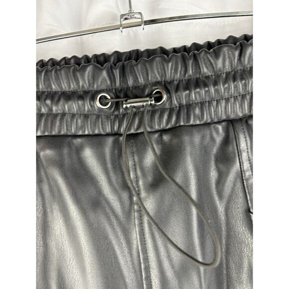 Rails Jayden Vegan Leather Elastic Waist High Rise Pants Womens Size Medium M - Picture 4 of 14